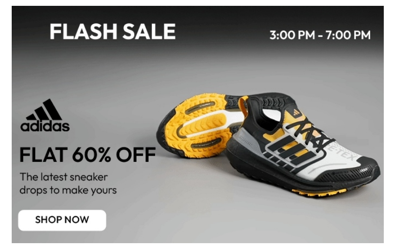 Adidas: Flash Sale Extravaganza