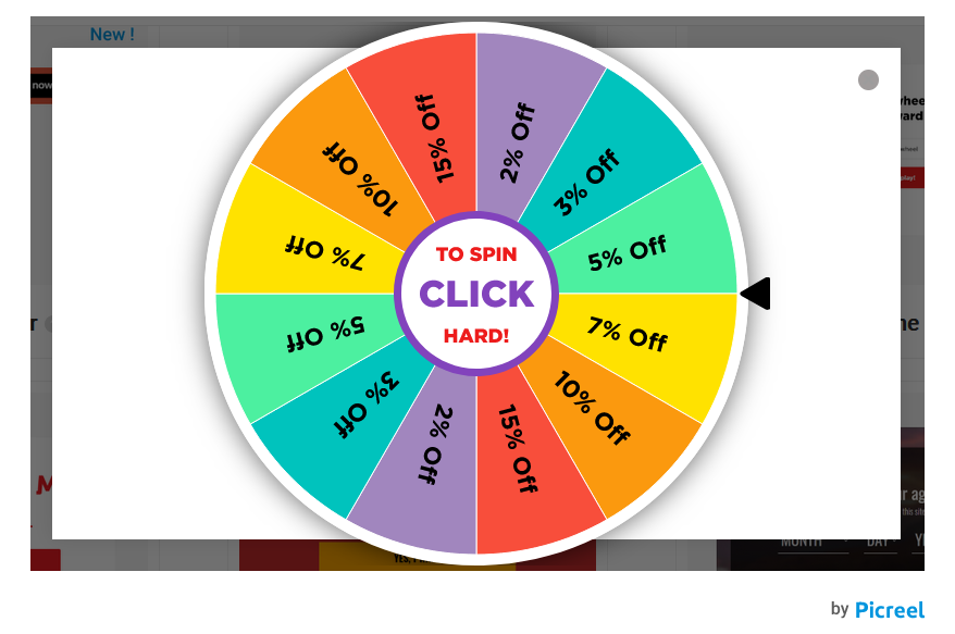 Spin-the-Wheel Popups