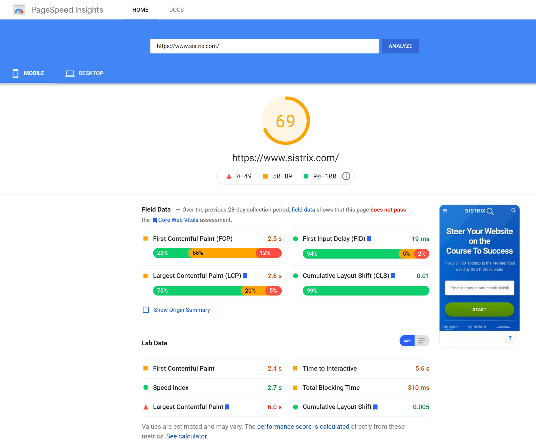 Optimize Page Load Speed