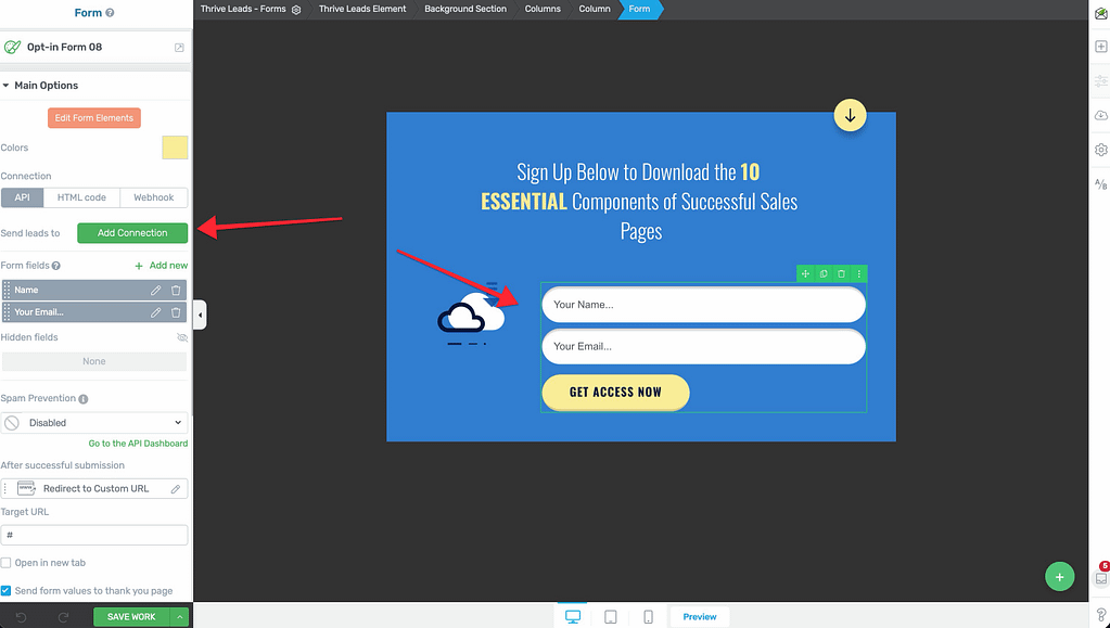 
ThriveLeads Dashboard