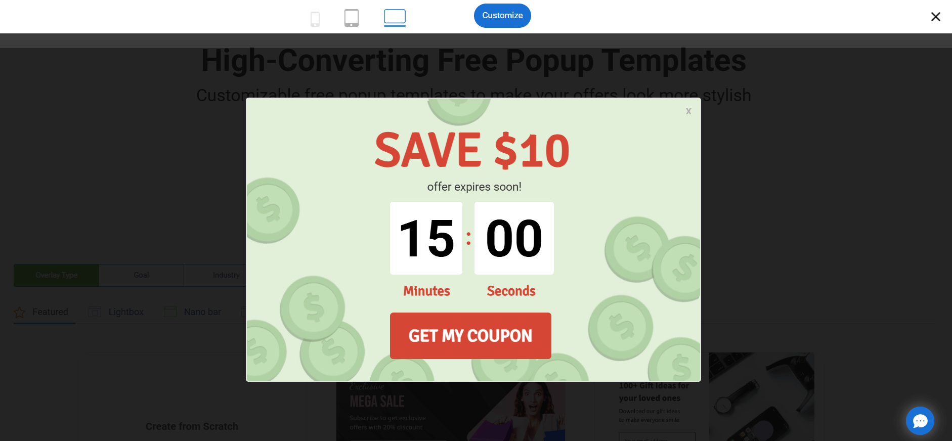 Picreel Shopify Countdown Timer