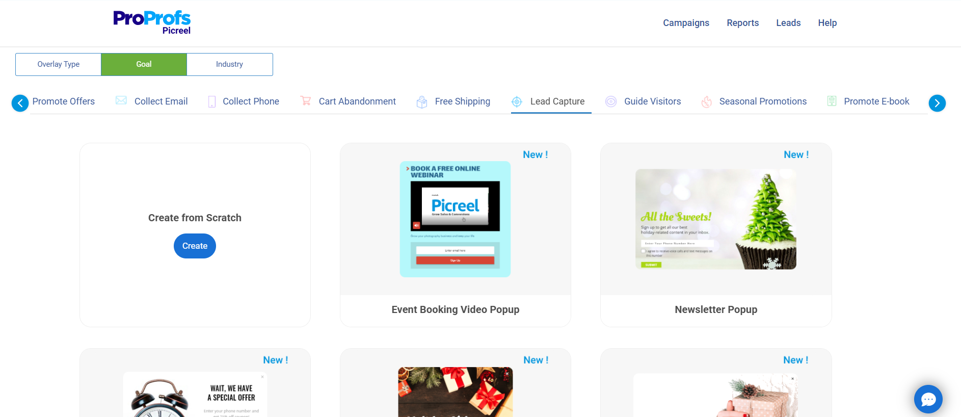 Popup templates