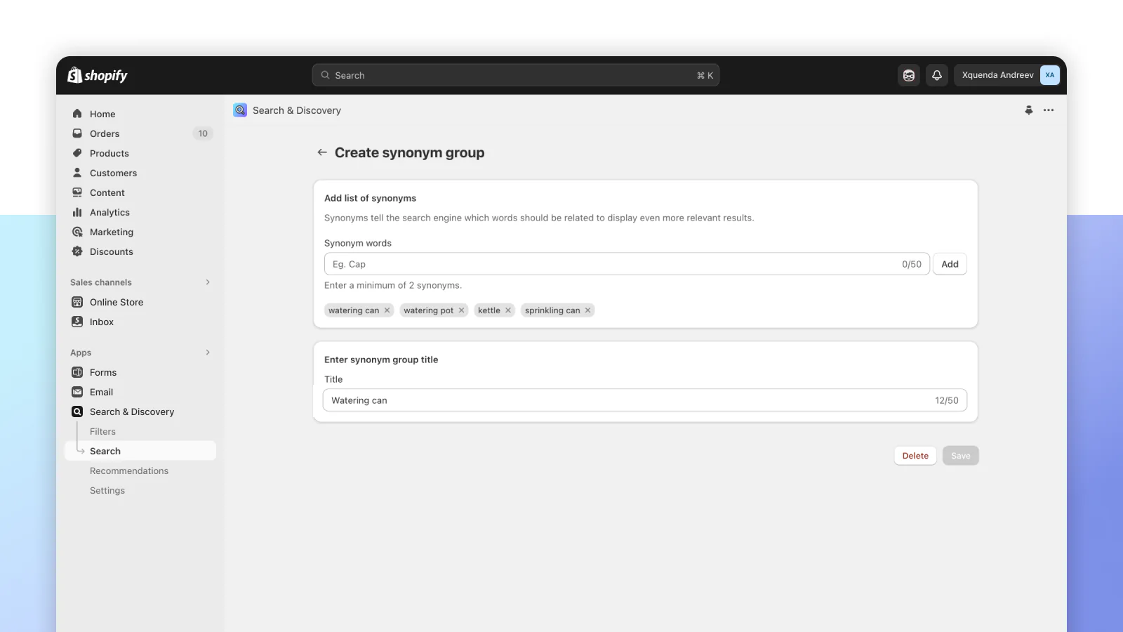 PIC Shopify Synonym Group for Shopify CRO