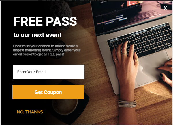 Contact Form WordPress Picreel template