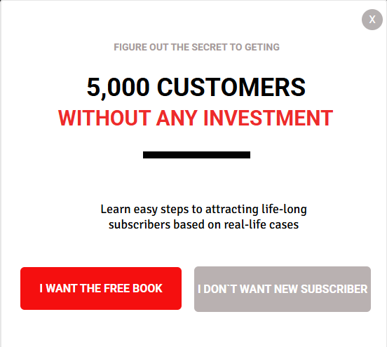 Ebook WordPress Popup Template
