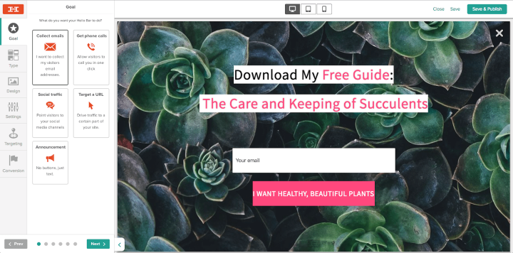 HelloBar Popup Subscribe Plugin