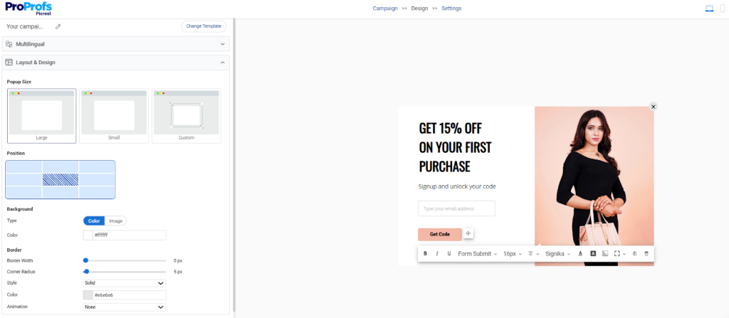 wordpress alert popup - Picreel