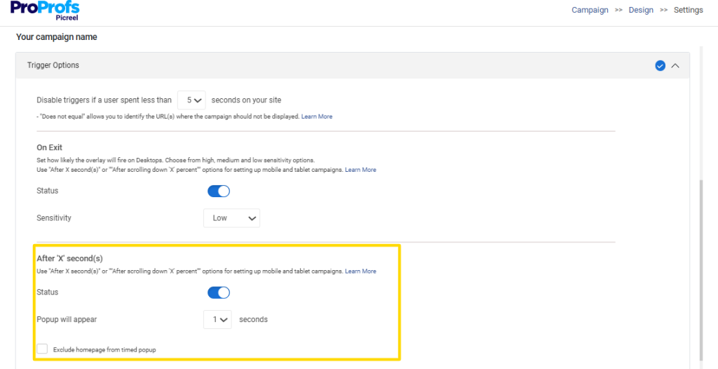 privacy popup on page load