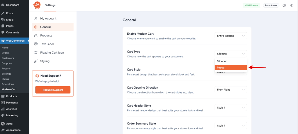 CartFlows floating popup WordPress plugin
