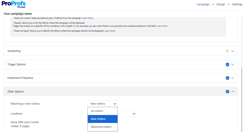 New visitor on website popup
