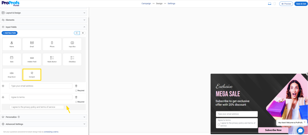 GDPR Consent Checkbox